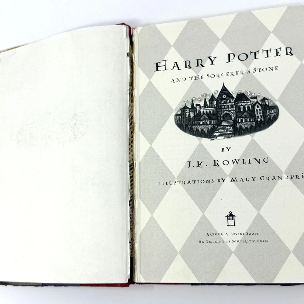 Harry‎ Potter Sorcerers Stone First American Edition 1998 Hardcover DJ
